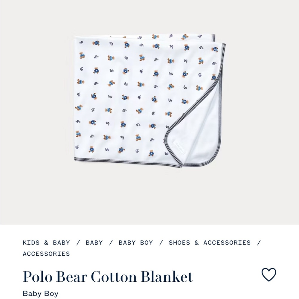 Polo by Ralph Lauren White and Blue Accessories